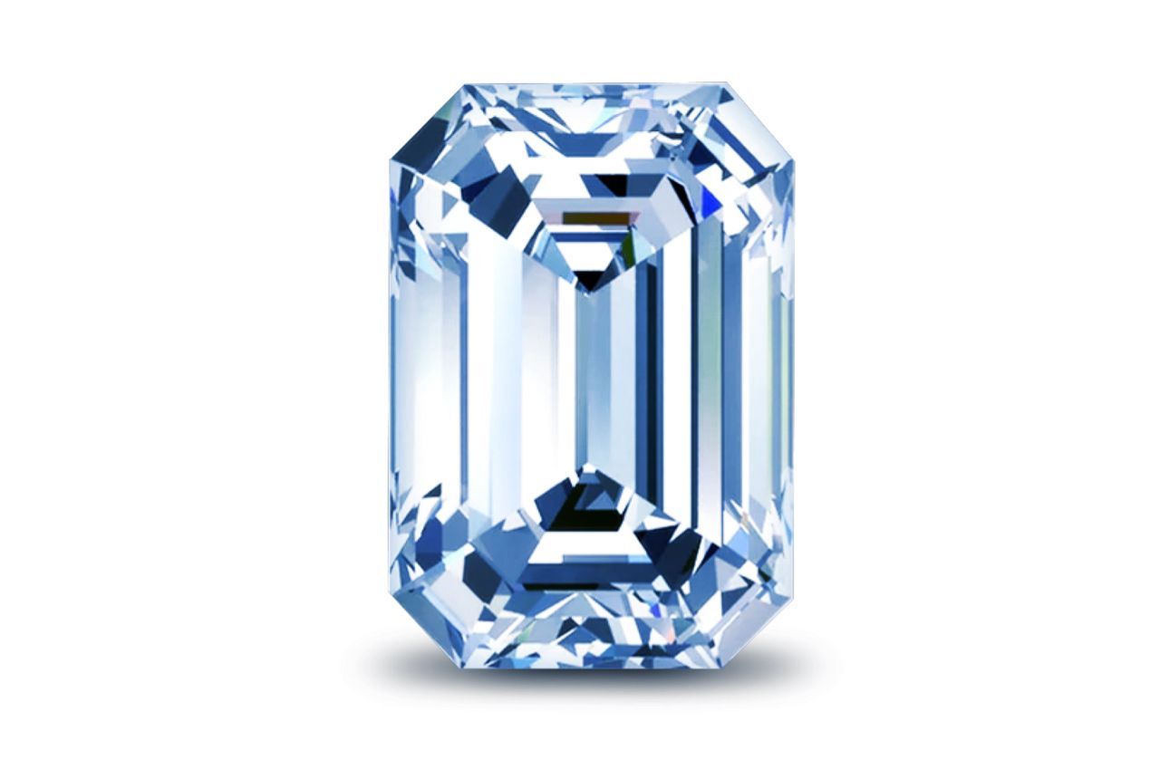 0.31 Carat Emerald Blue Lab Diamond