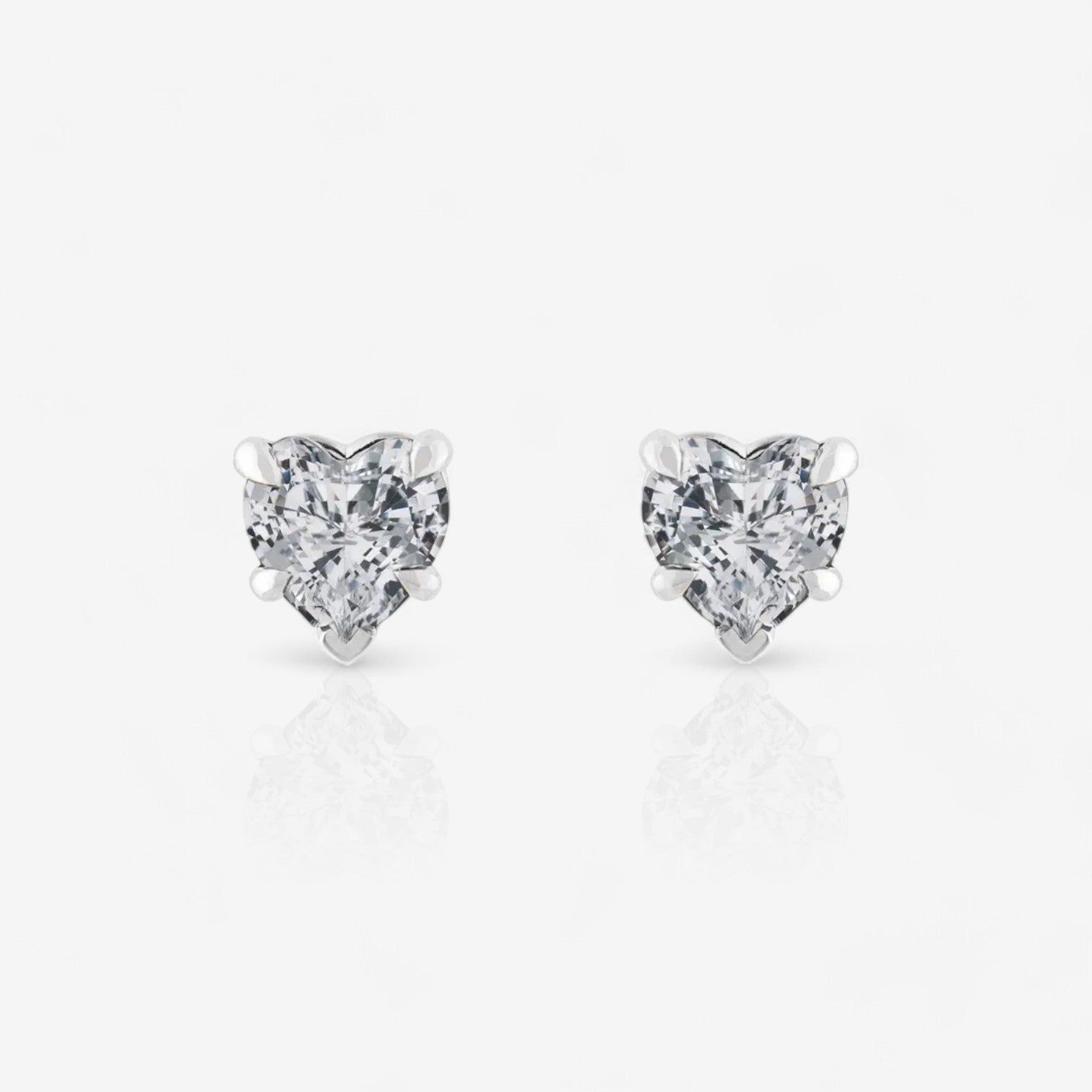 Heart Diamond Earring Baskets