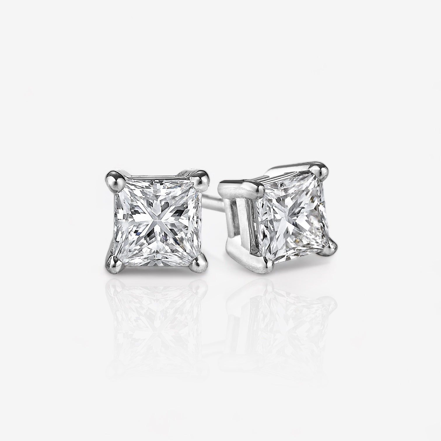 Princess Diamond Earring Baskets