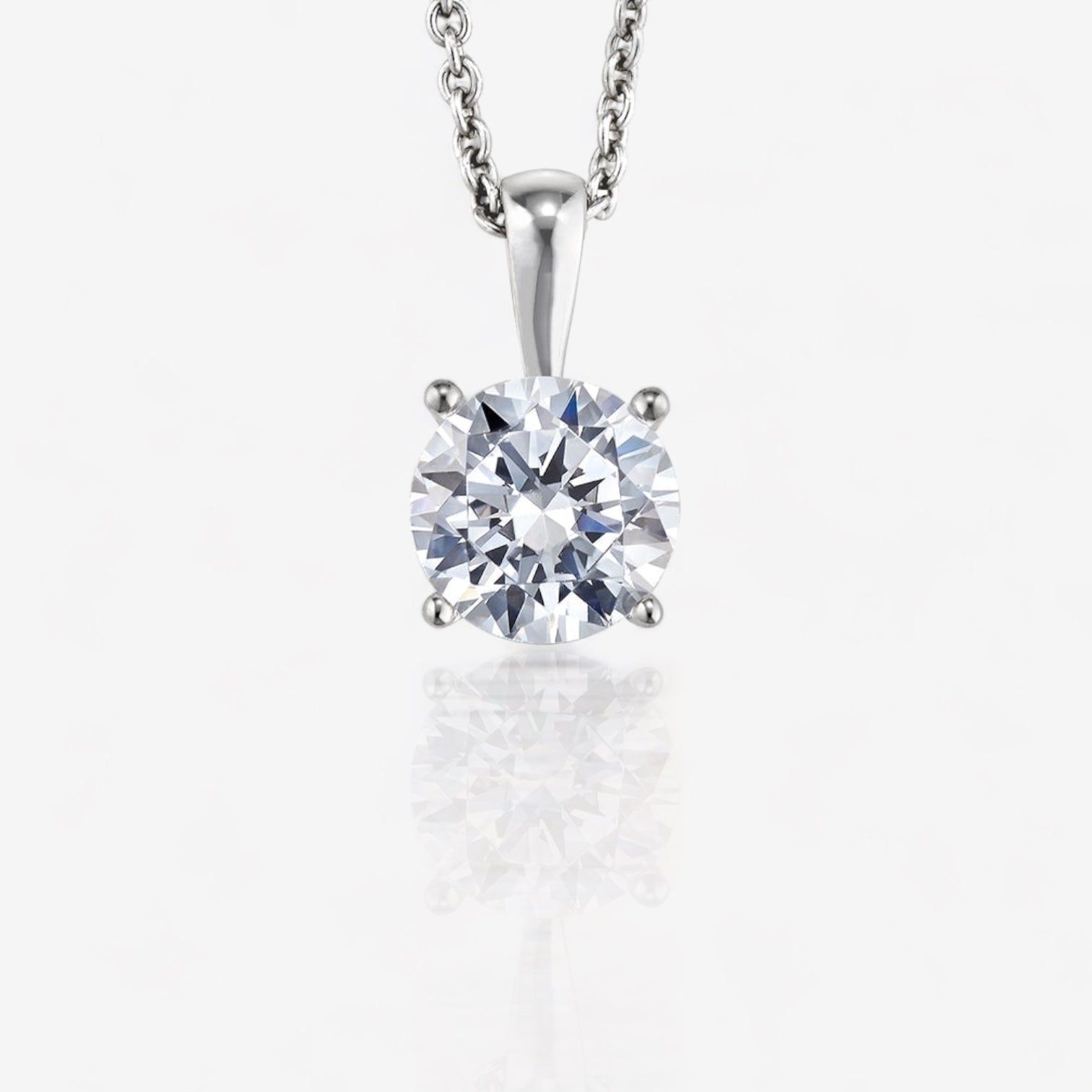 Round Solitaire Pendant Basket