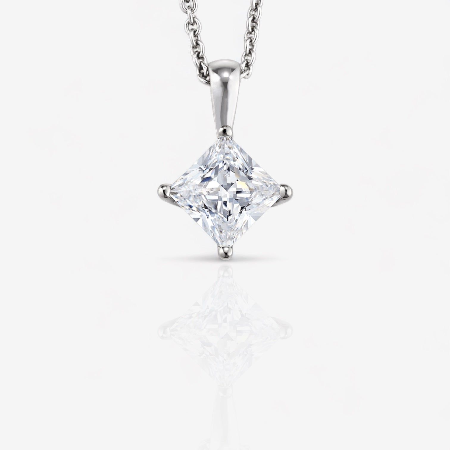 Princess Solitaire Pendant Basket