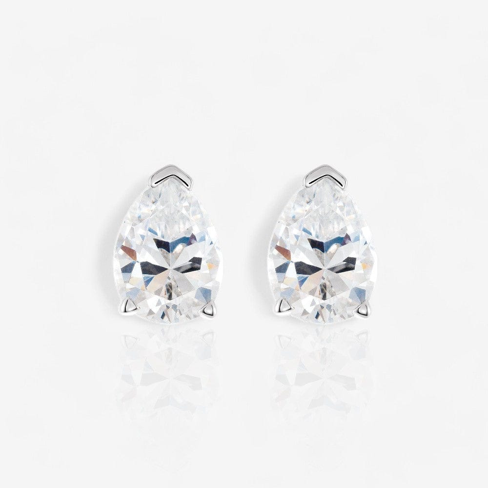 Pear Diamond Earring Baskets