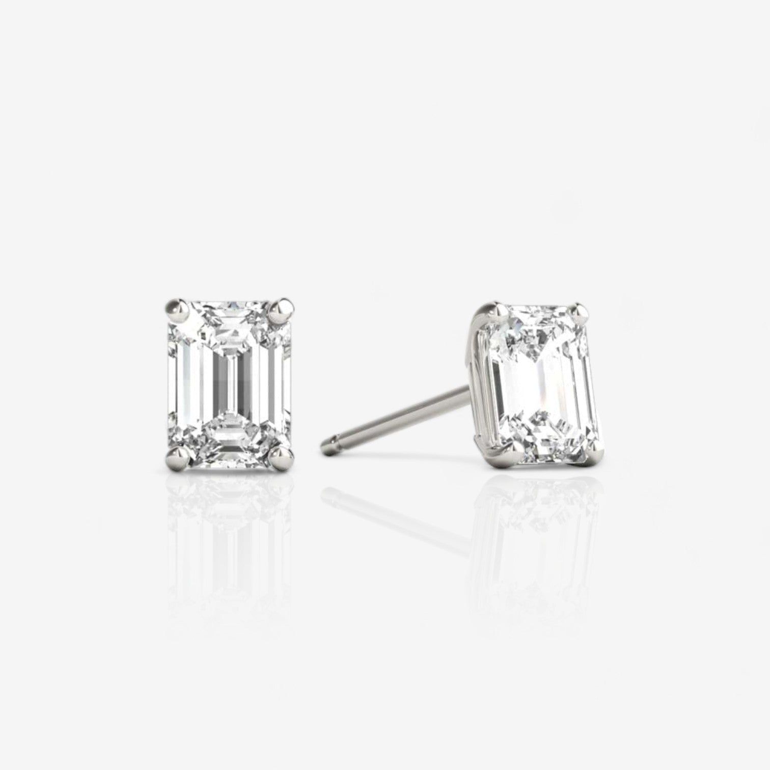 Emerald Diamond Earring Baskets
